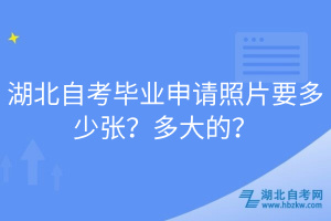 湖北自考畢業(yè)申請(qǐng)照片要多少?gòu)垼慷啻蟮模? width=