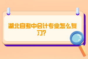 湖北自考中會計專業(yè)怎么復(fù)習(xí)？