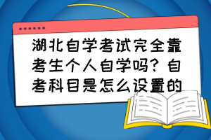 湖北自學(xué)考試完全靠考生個(gè)人自學(xué)嗎？自考科目是怎么設(shè)置的？