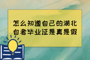 怎么知道自己的湖北自考畢業(yè)證是真是假？