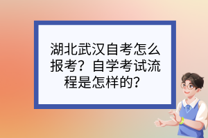 湖北武漢自考怎么報考？自學(xué)考試流程是怎樣的？