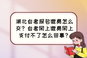 湖北自考報(bào)名繳費(fèi)怎么交？自考網(wǎng)上繳費(fèi)網(wǎng)上支付不了怎么回事？