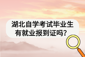 湖北自學(xué)考試畢業(yè)生有就業(yè)報到證嗎？