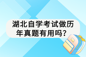 湖北自學考試做歷年真題有用嗎？