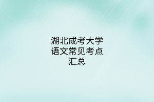 語文常見考點(diǎn)匯總