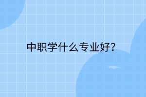 中職學(xué)什么專業(yè)好？