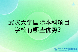 武漢大學(xué)國際本科項(xiàng)目學(xué)校有哪些優(yōu)勢？