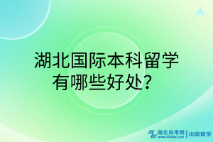 湖北國際本科留學(xué)有哪些好處？