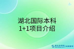 湖北國際本科1+1項目介紹