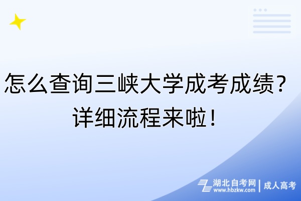 怎么查詢?nèi)龒{大學(xué)成考成績？詳細(xì)流程來啦！