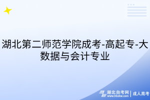 湖北第二師范學(xué)院成考-高起專-大數(shù)據(jù)與會計(jì)專業(yè)