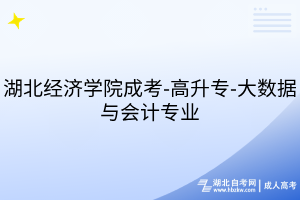 湖北經(jīng)濟(jì)學(xué)院成考-高升專-大數(shù)據(jù)與會(huì)計(jì)專業(yè)