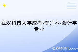 武漢科技大學(xué)成考-專升本-會(huì)計(jì)學(xué)專業(yè)