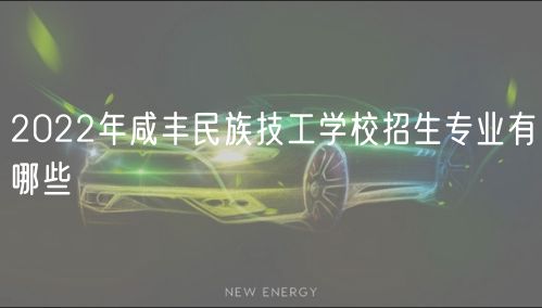 2022年咸豐民族技工學(xué)校招生專業(yè)有哪些