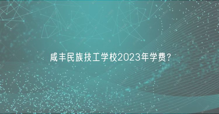 咸豐民族技工學(xué)校2023年學(xué)費？