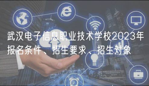 武漢電子信息職業(yè)技術(shù)學(xué)校2023年報(bào)名條件、招生要求、招生對(duì)象