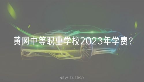 黃岡中等職業(yè)學校2023年學費？