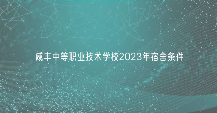 咸豐中等職業(yè)技術(shù)學(xué)校2023年宿舍條件