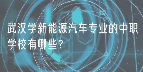 武漢學新能源汽車專業(yè)的中職學校有哪些？