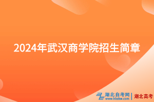 2024年武漢商學院招生簡章