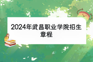 2024年武昌職業(yè)學(xué)院招生章程