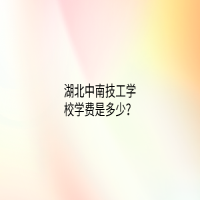 湖北中南技工學(xué)校學(xué)費(fèi)是多少？