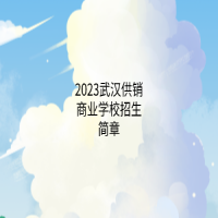 2023武漢供銷商業(yè)學(xué)校招生簡章