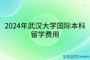 2024年武漢大學(xué)國際本科留學(xué)費用