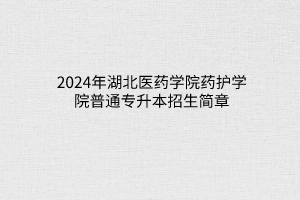 2024年湖北經(jīng)濟學院法商學院普通專升本招生簡章