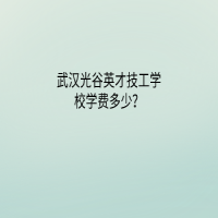 武漢光谷英才技工學校學費多少？