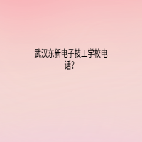 武漢東新電子技工學(xué)校電話？