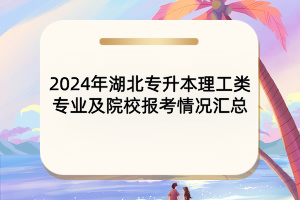 2024年湖北專升本理工類專業(yè)及院校報(bào)考情況匯總