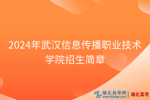 2024年武漢信息傳播職業(yè)技術(shù)學(xué)院招生簡章