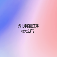 湖北中南技工學(xué)校怎么樣？
