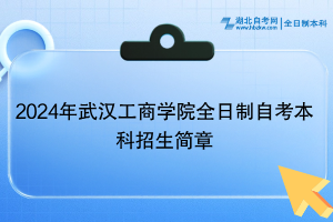 2024年武漢工商學(xué)院全日制自考本科招生簡(jiǎn)章