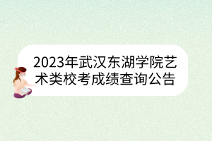 2023年武漢東湖學院藝術類?？汲煽儾樵児?></a></div>
								<div   id=