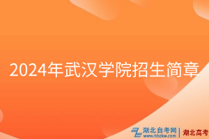 2024年武漢學(xué)院招生簡(jiǎn)章