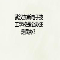 武漢東新電子技工學(xué)校是公辦還是民辦？