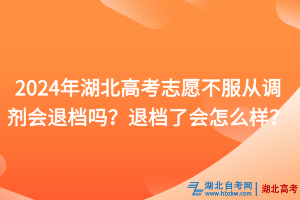 2024年湖北高考志愿不服從調(diào)劑會(huì)退檔嗎？退檔了會(huì)怎么樣？