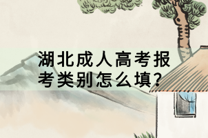 湖北成人高考報考類別怎么填？
