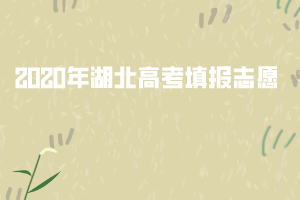 2020年湖北高考7月25日起開始填報(bào)志愿