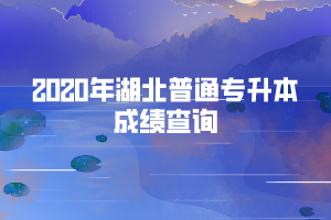 2020年湖北科技學(xué)院普通專升本考試成績(jī)查詢