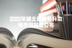 2020年武漢工商學(xué)院普通專升本預(yù)錄取名單公布