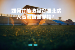 如何才能選擇好湖北成人高考培訓(xùn)學(xué)校？