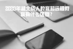 2020年湖北成人教育和遠(yuǎn)程教育有什么區(qū)別？