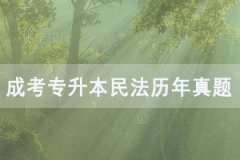 2005-2018年湖北成人高考專升本民法歷年真題及答案