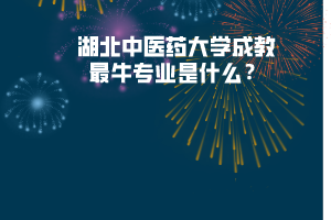 湖北中醫(yī)藥大學(xué)成教最牛專業(yè)是什么