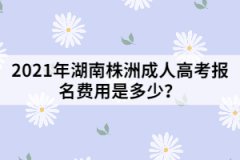 2021年湖南株洲成人高考報(bào)名費(fèi)用是多少？