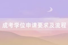 湖北省成人高考學(xué)位申請(qǐng)要求及流程