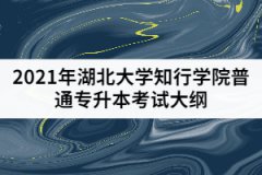 2021年湖北大學(xué)知行學(xué)院普通專升本《機(jī)械設(shè)計(jì)基礎(chǔ)》考試大綱